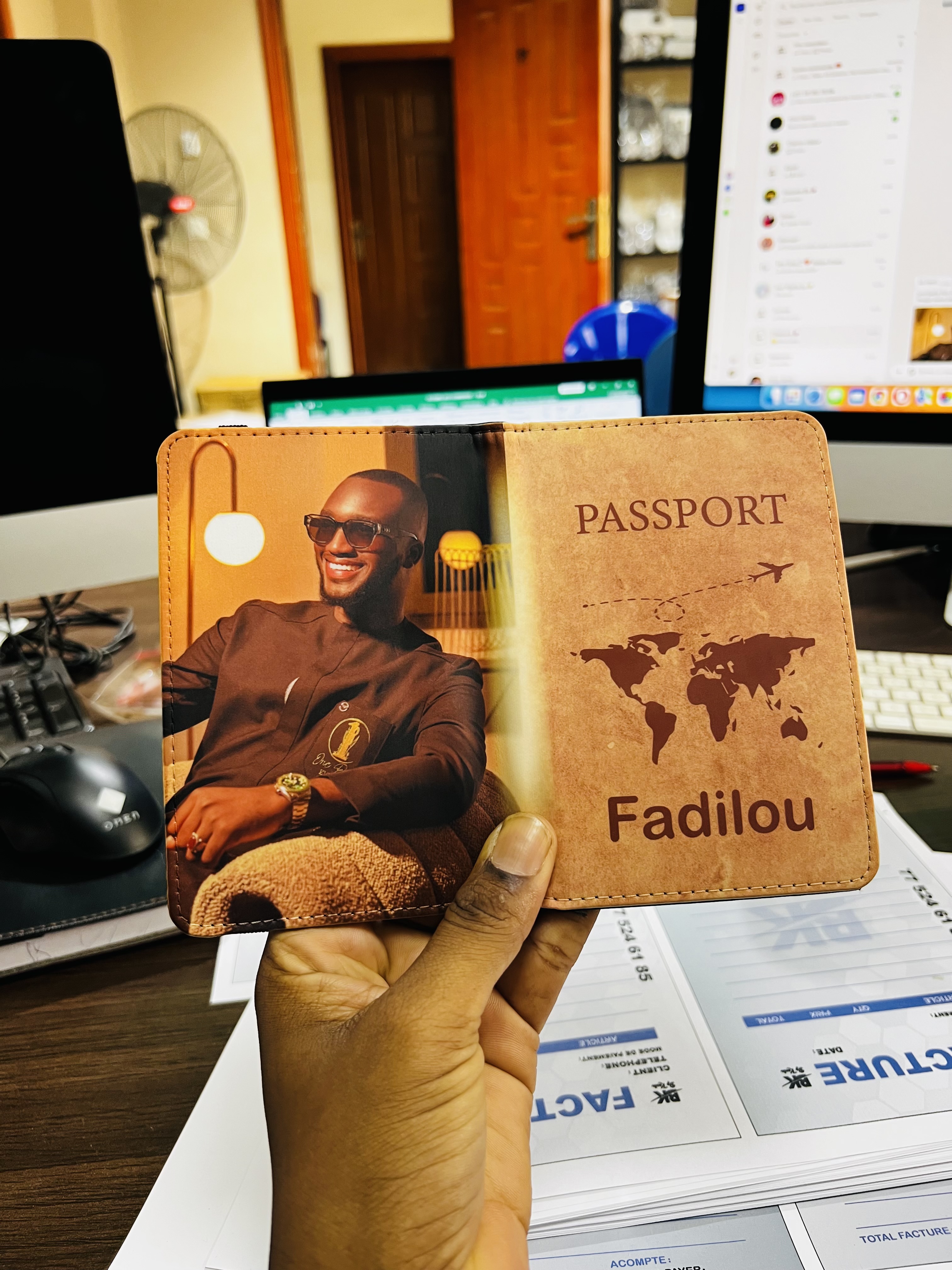 Pochette passeport Personnalisée